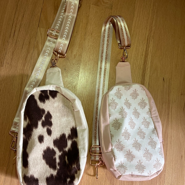 Boho/Cow print Sling bags