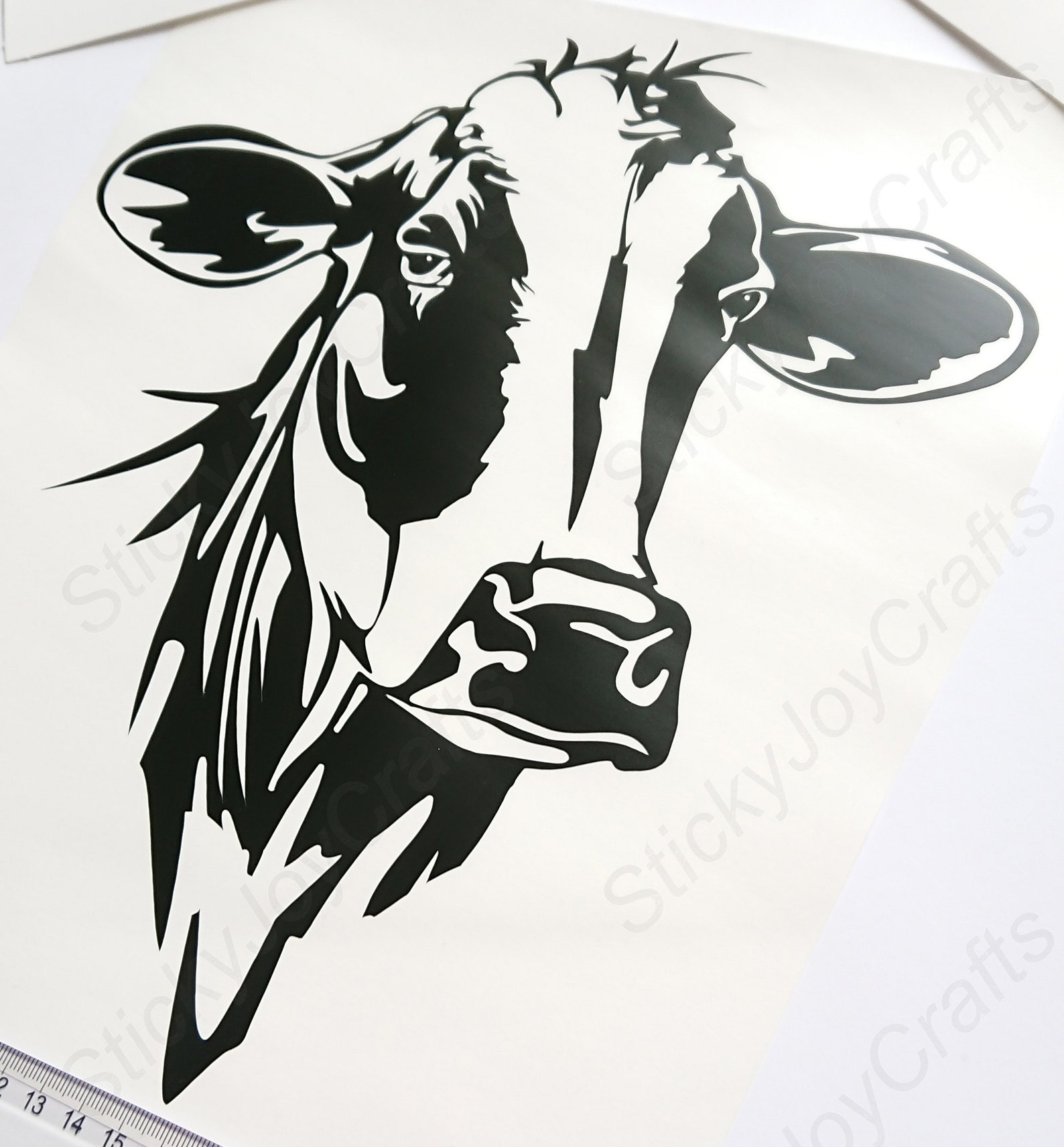 Realistic Cow Vinyl Sticker / Decal Etsy UK