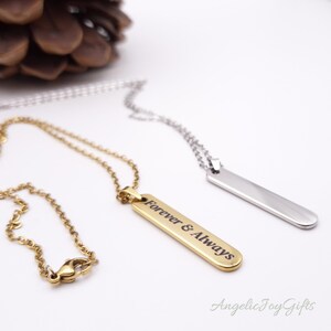 Rounded Custom Engraved Pendant – A Gift with Heart Made Just for You (With Simple Chain)