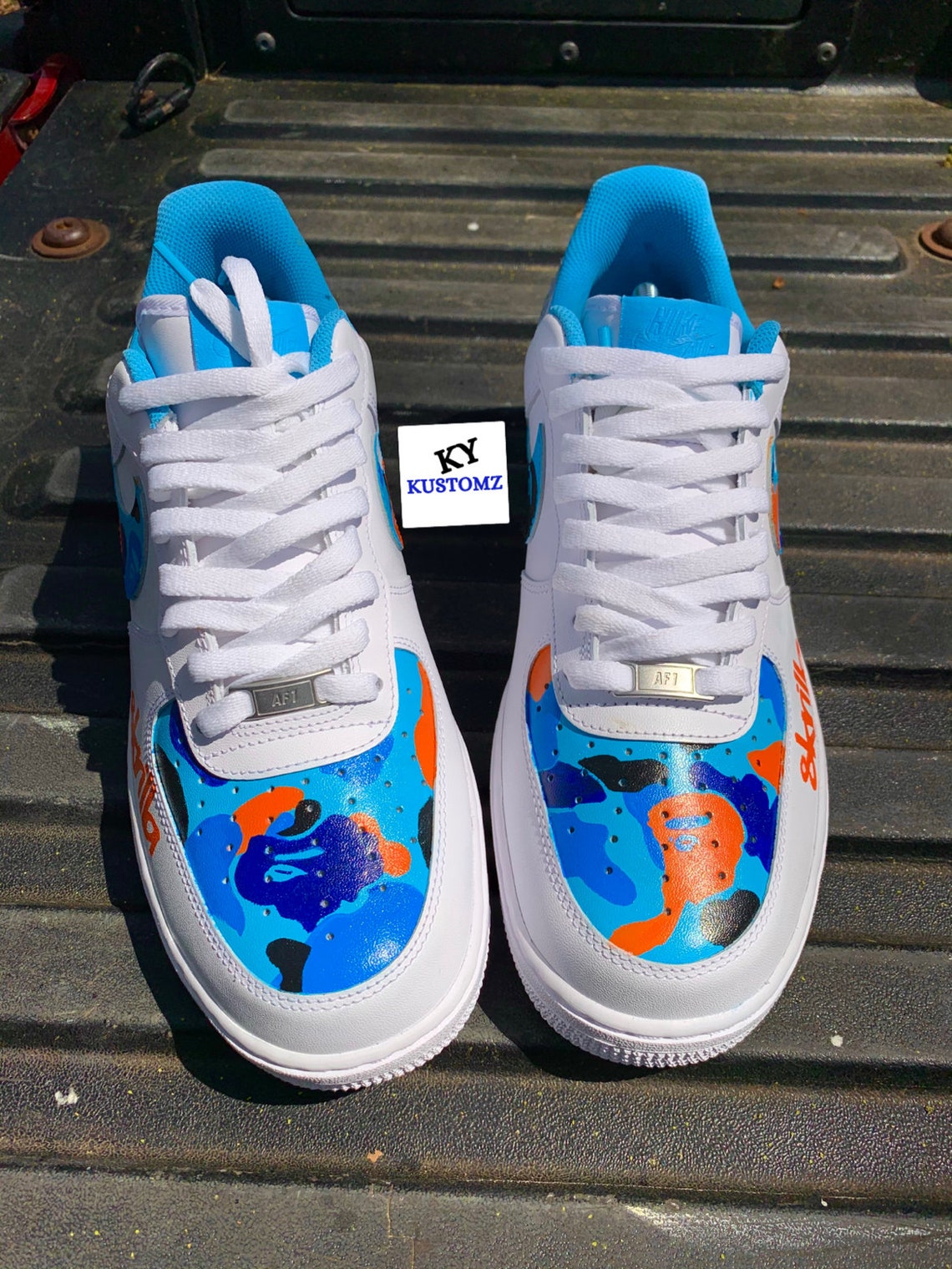 custom af1 bape