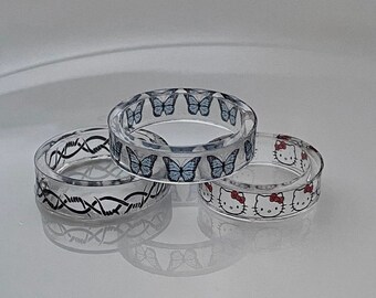 Hello Kitty Ring Etsy