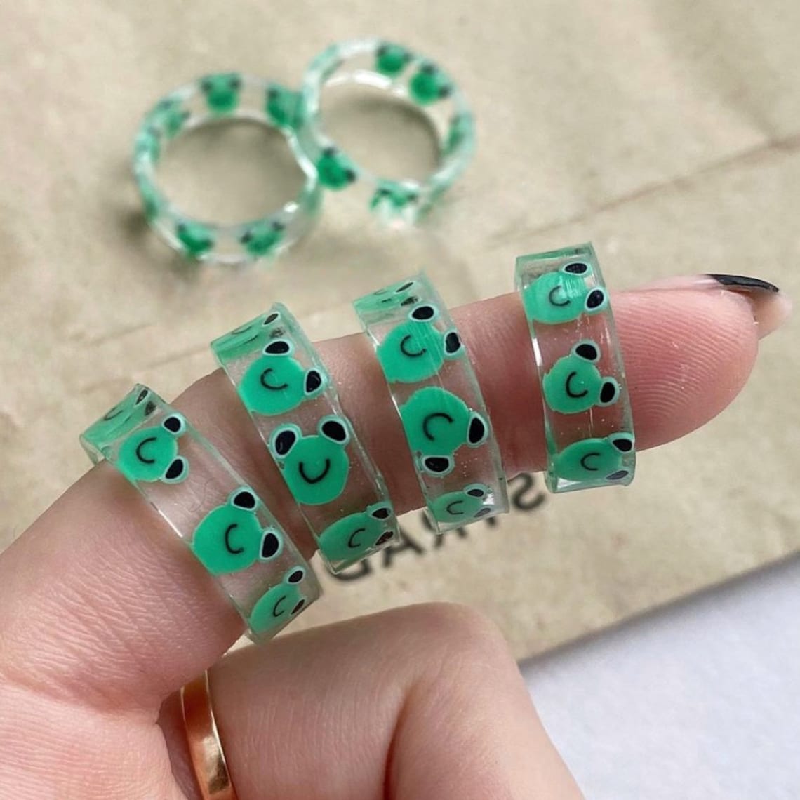 Frosch Ring Frosch ring Frosch Ring Resin Resin Ring | Etsy