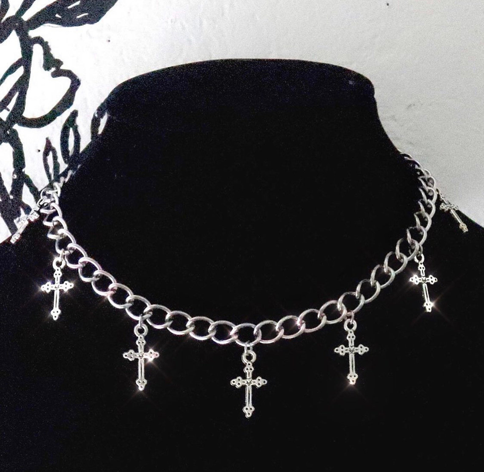 Christs Chain necklace y2k grunge aesthetic aesthetic edgy emo Etsy