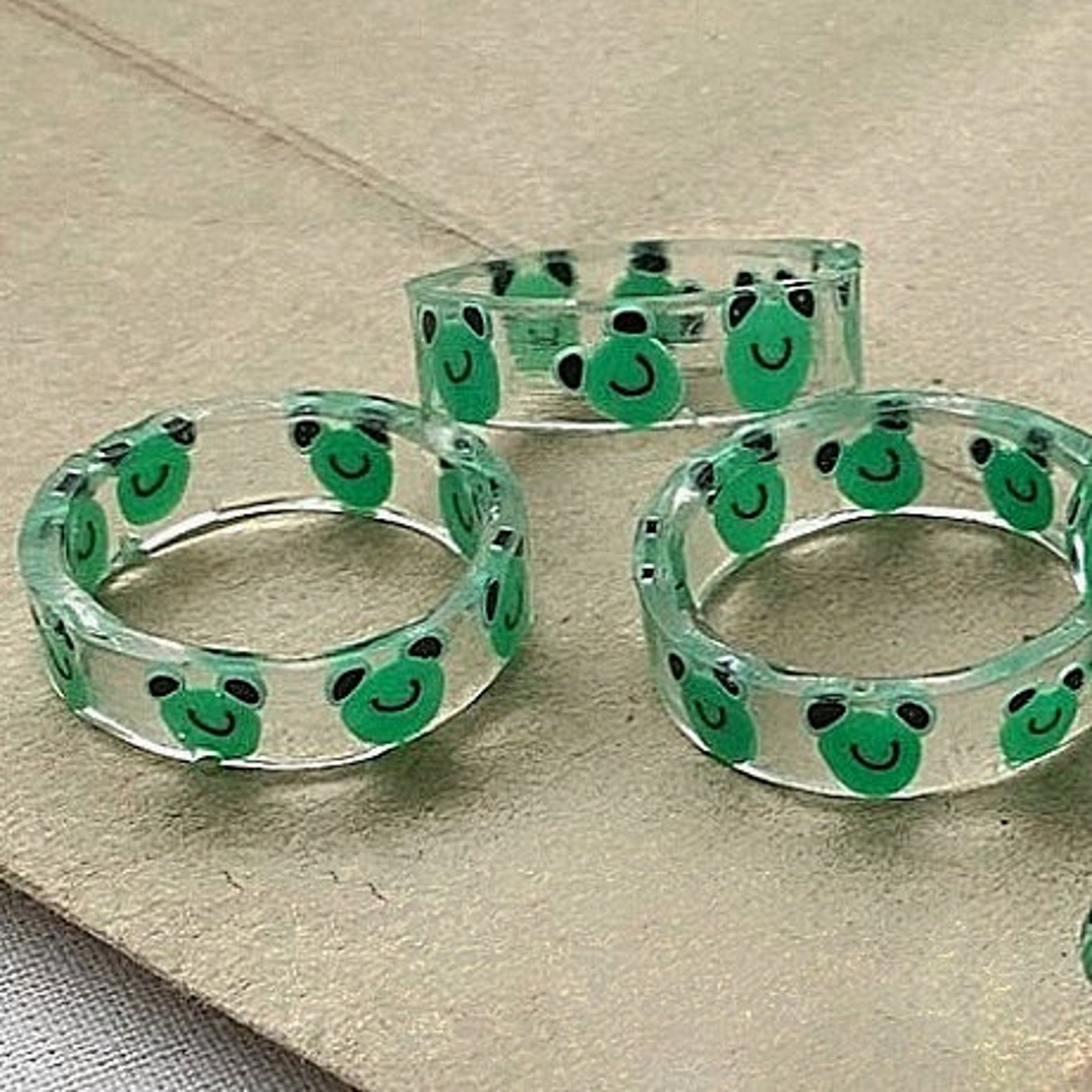 Frog Ring Froggy RingFrog Ring Resin Resin Ring Stackable Etsy