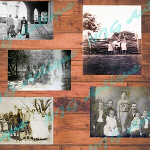 Vintage photos Ephemera, Vintage and Antique Collection of 5 old photos for Junk Journal art projects, Ephemera Printable family