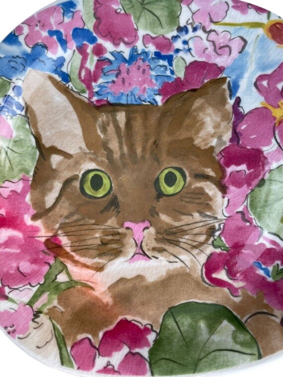 レアMinou-ettes by C. Pradalie - 1985 Cat Vintage 1985 Collection Coeur Minou-ettes by C. Pradalie