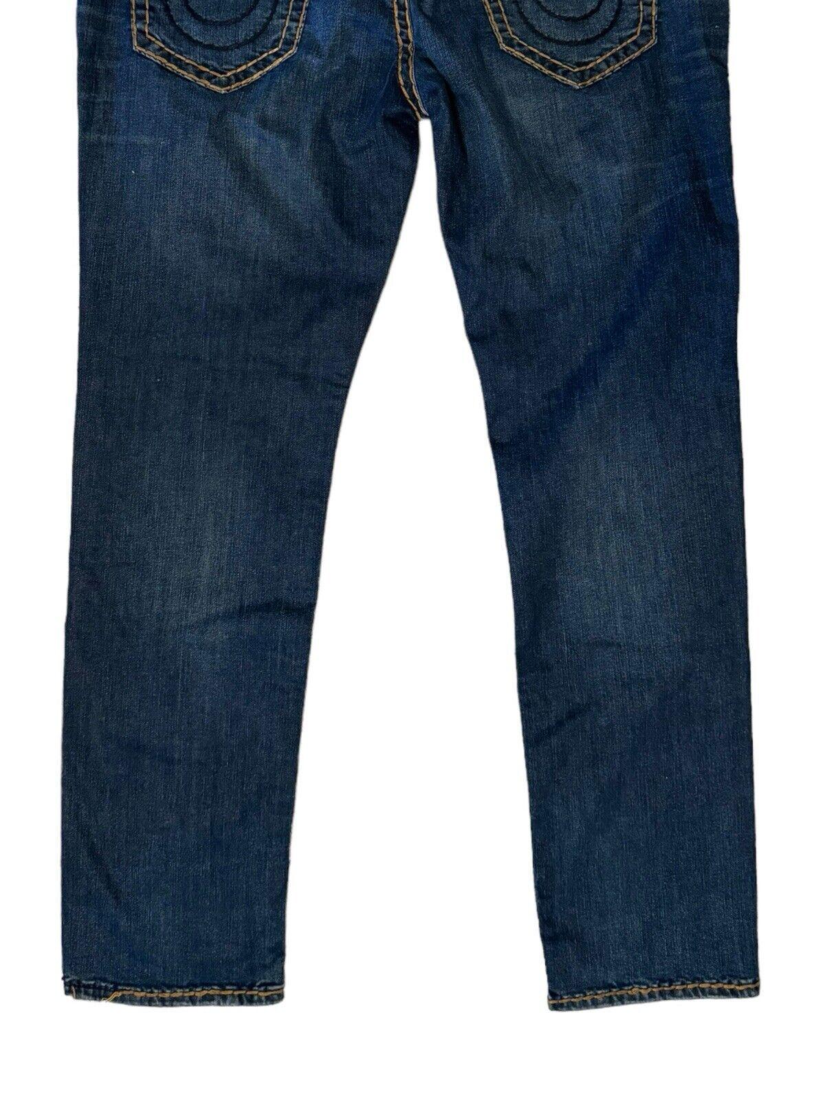 True Religion Geno Super T Jeans 40 X 33 Copper Stitching