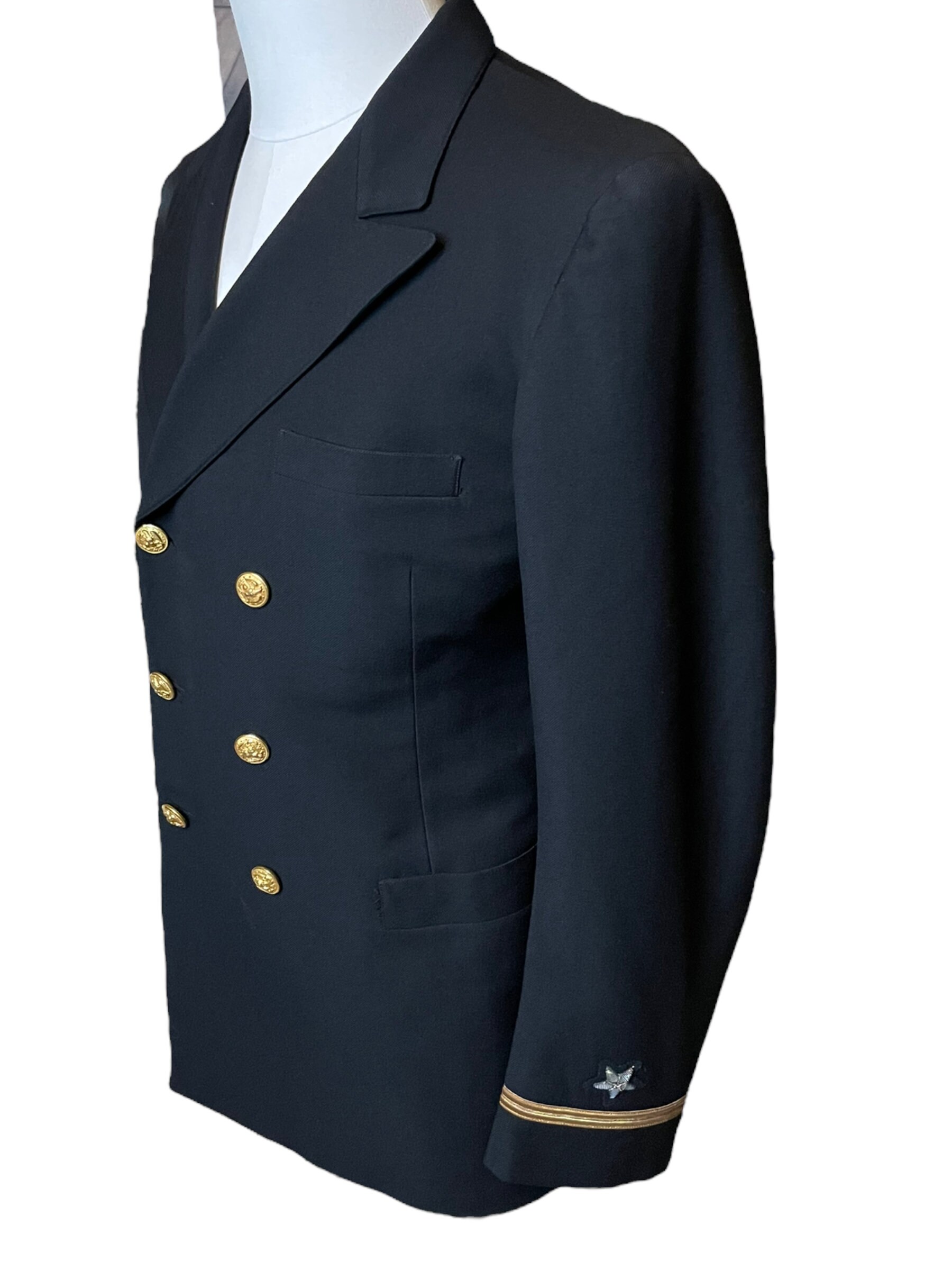 Vintage 1940s US Navy Military Dress Jacket Commissioned Officer 39L Etsy