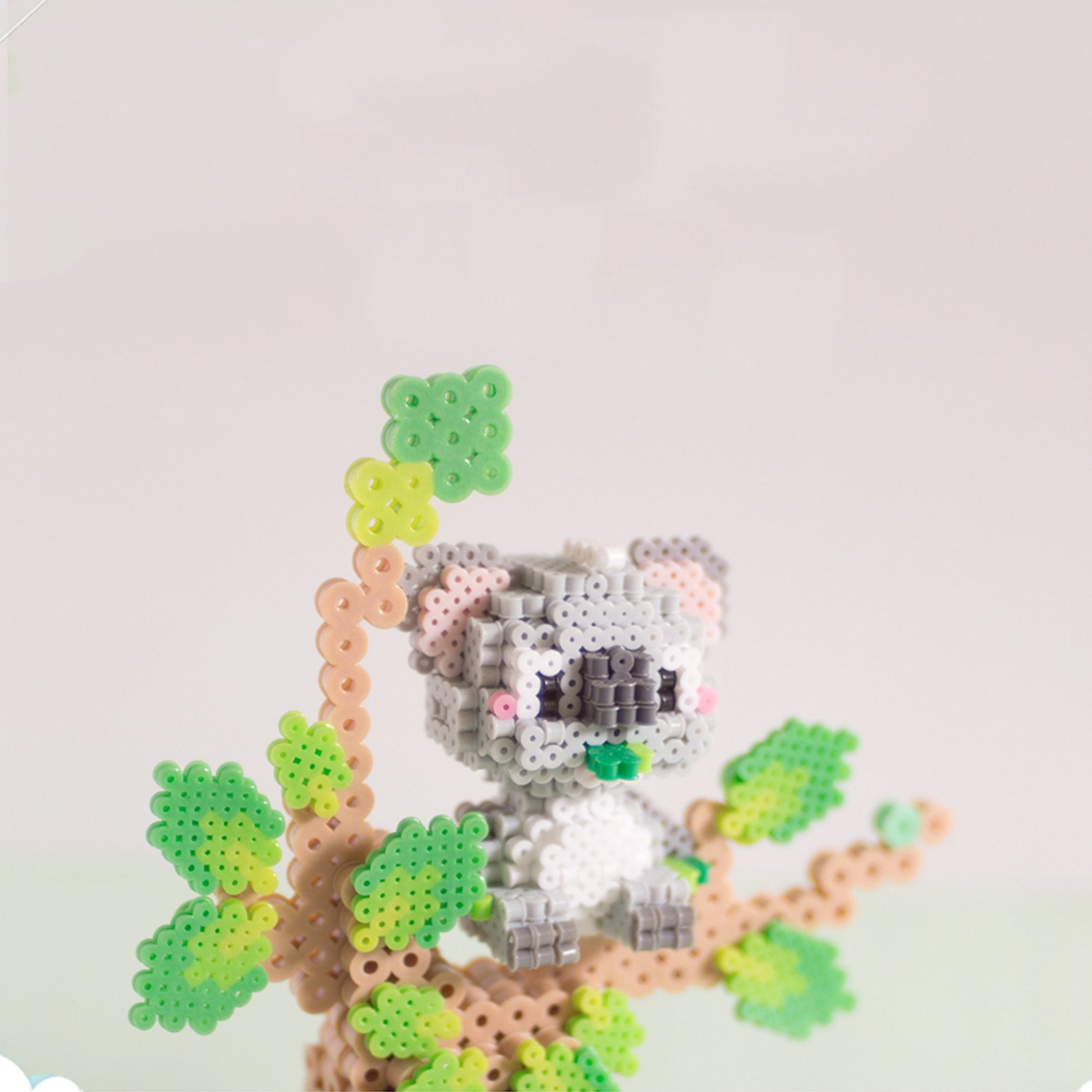 Koala Perler Bead Patterns anime art 3D handmade Tutorial Etsy