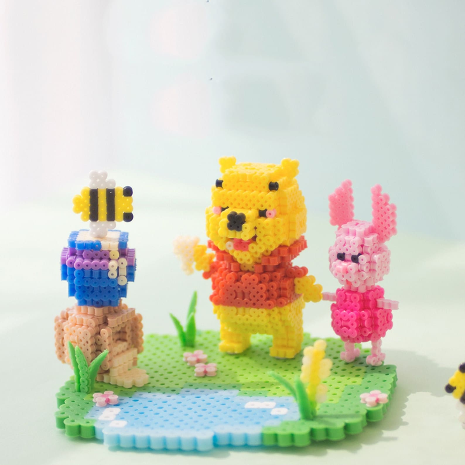 Winnie the Pooh Pooh Bear Perler Bead Patterns 3D Handmade Etsy Norway