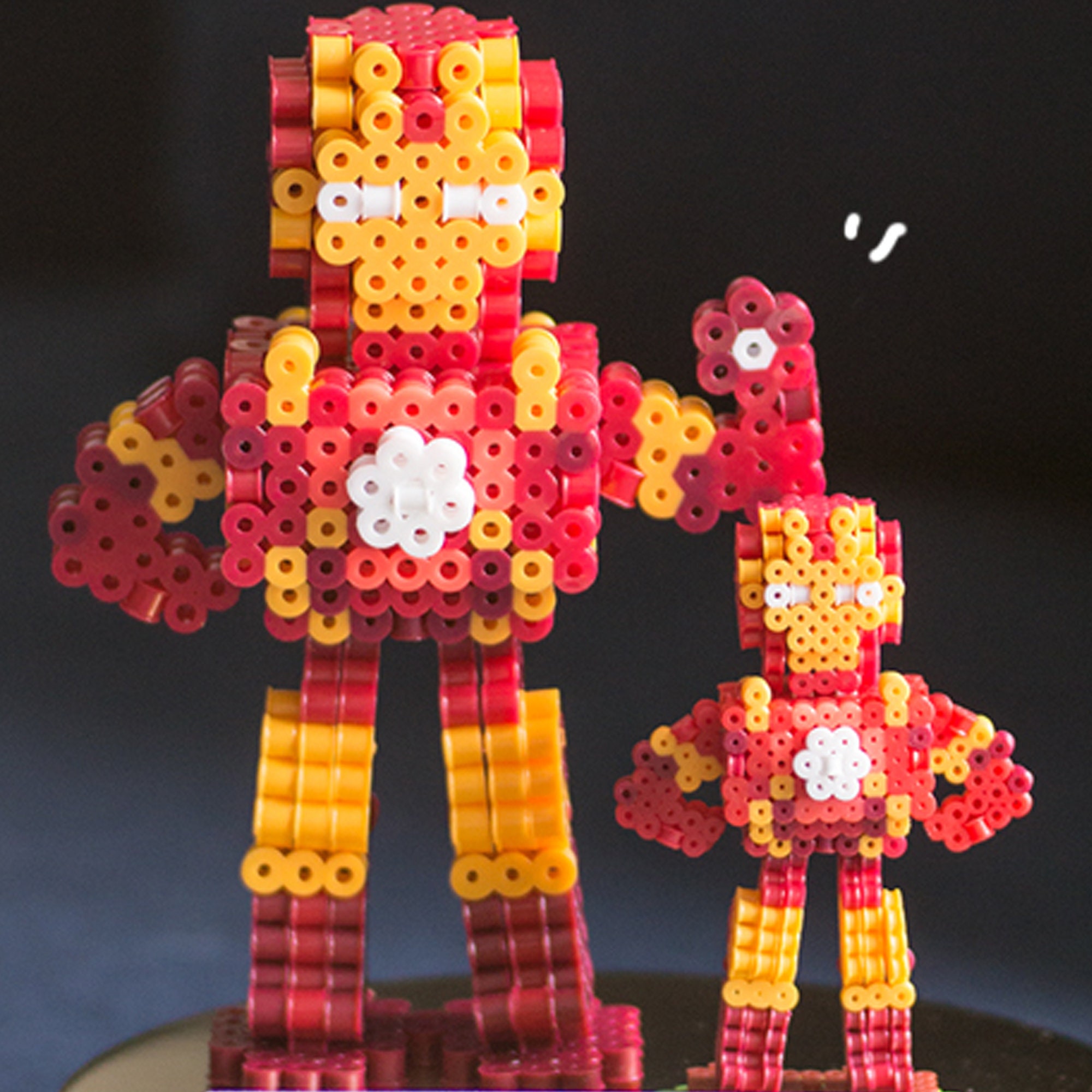 Marvel Comics Iron Man Perler Bead Patterns 3D anime art Etsy