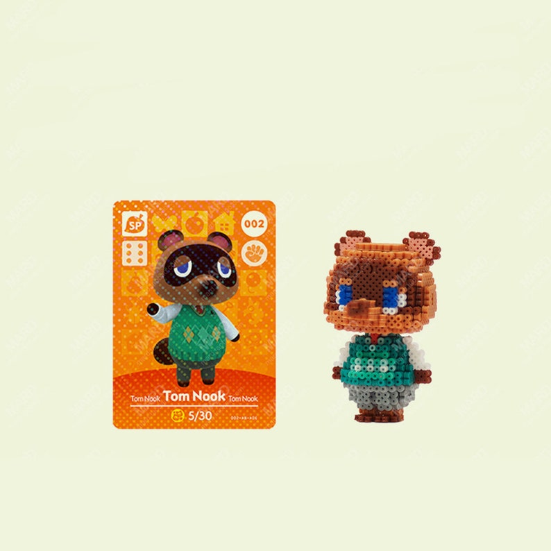 Animal Crossing Tom Nook 3D Perler Bead Pattern Tutorial | Etsy Canada