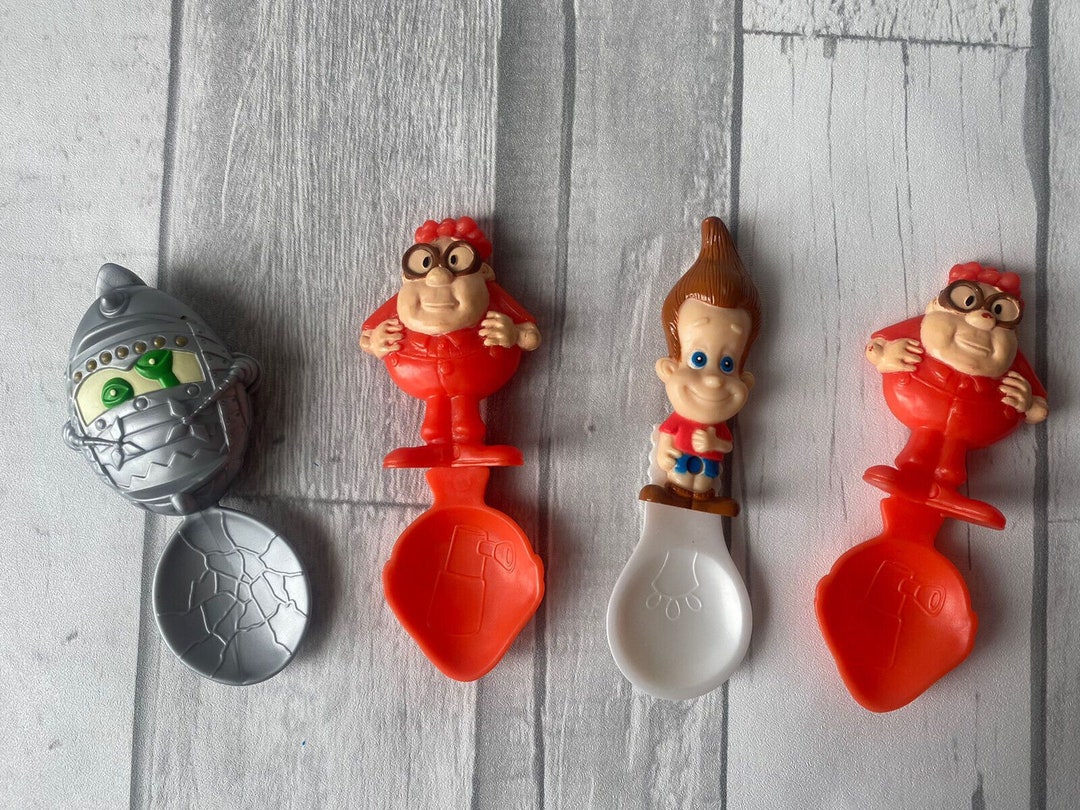 4 X 2002 Kellogg's Jimmy Neutron Promotional Cereal Spoon Etsy UK