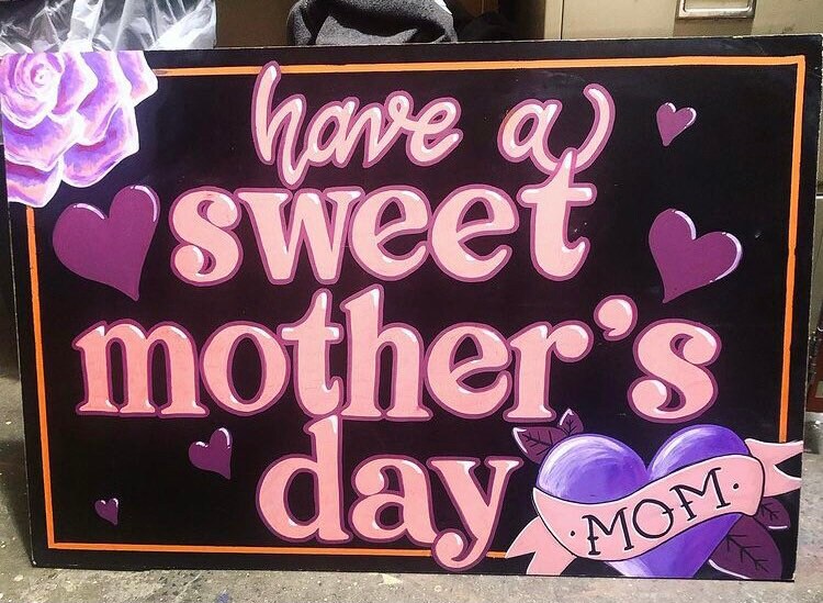 Custom Mothers Day chalkboard sign gift | Etsy