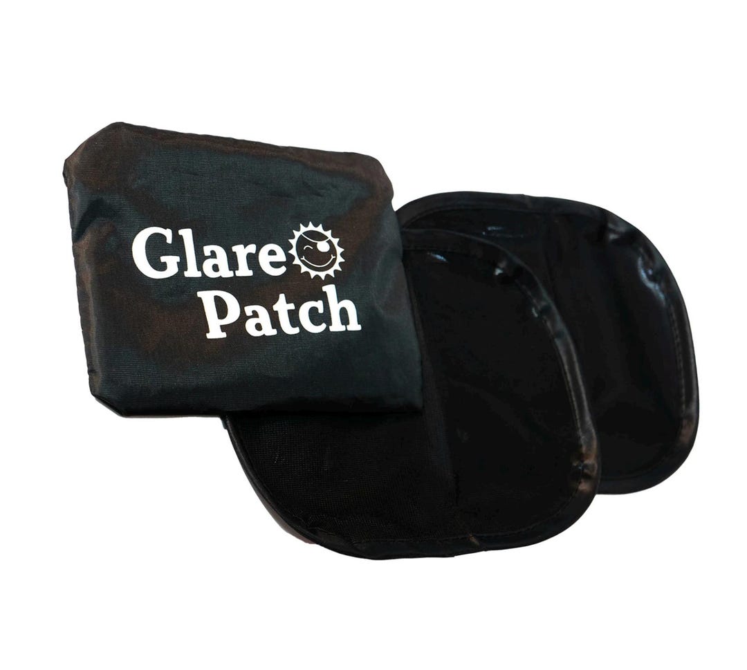 Windshield Bot Patch THE GLARE PATCH Block Driver Sun Glare on Car Windows & Windshield ...