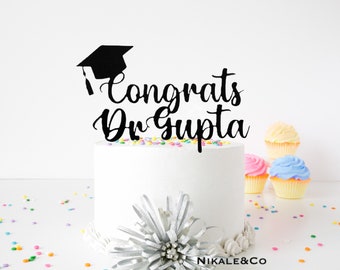 Doctor Grad cake toppers, Dr. Graduation party decor, phd graduation cake topper, 2024 phd cake topper, 2024 Grad Cupcake toppers, phd gift,
