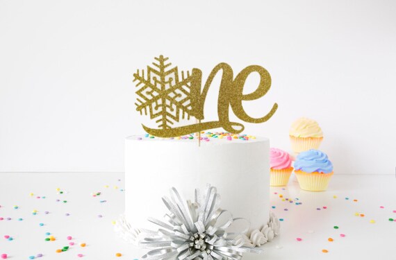 It's Snow Much Fun to Be One Cake Topper Rose Gold Glitter, Winter 1st  Birthday Cake Topper, Snow One Cake Topper, Snowflake Cake Decorations,  Winter Onederland First Birthday Party Decorations 