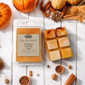 Pumpkin Coffee Cake Wax Melt, ftalaatvrij, vrij van parabenen, dierproefvrij, veganistisch, cadeau voor haar, cadeau voor hem