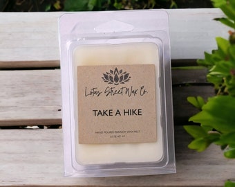 Take A Hike Wax Melt, Phthalate Free, Paraben Free, Cruelty Free, Vegan Friendly, Gift for husband, wife, boyfriend, Father's Day