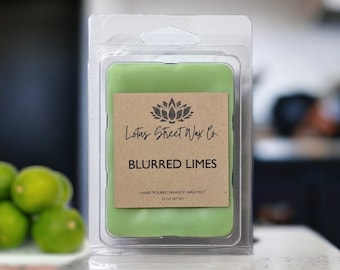 Blurred Limes Wax Melt, Key Lime Pie Duft