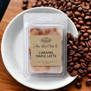Caramel Maple Latte Wax Melt, Phthalate Free, Paraben Free, Cruelty Free, Vegan Friendly, Gift for Her, Gift for Him