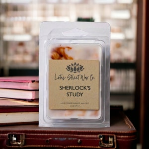 Sherlock's Study Wax Melt, Phthalate Free, Paraben Free, Vegan Friendly, Gift for him, Father's Day, Birthday