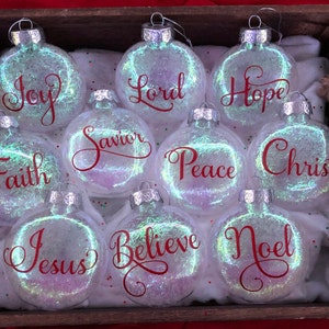 10pcs CHRISTIAN Themed Ornament Set/handmade Christmas Ornaments ...