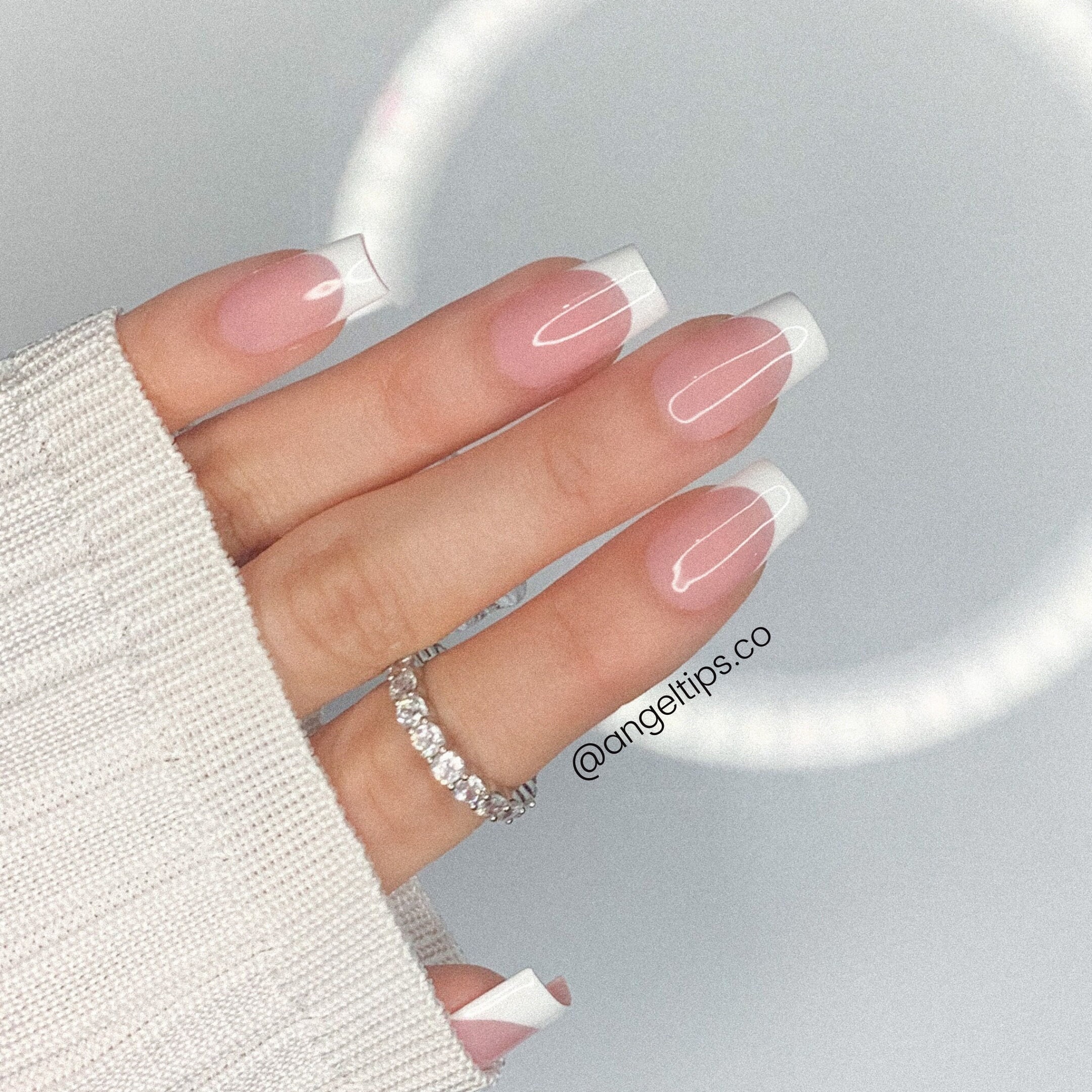 French Tip Nails - Etsy French Tip Nails - Etsy