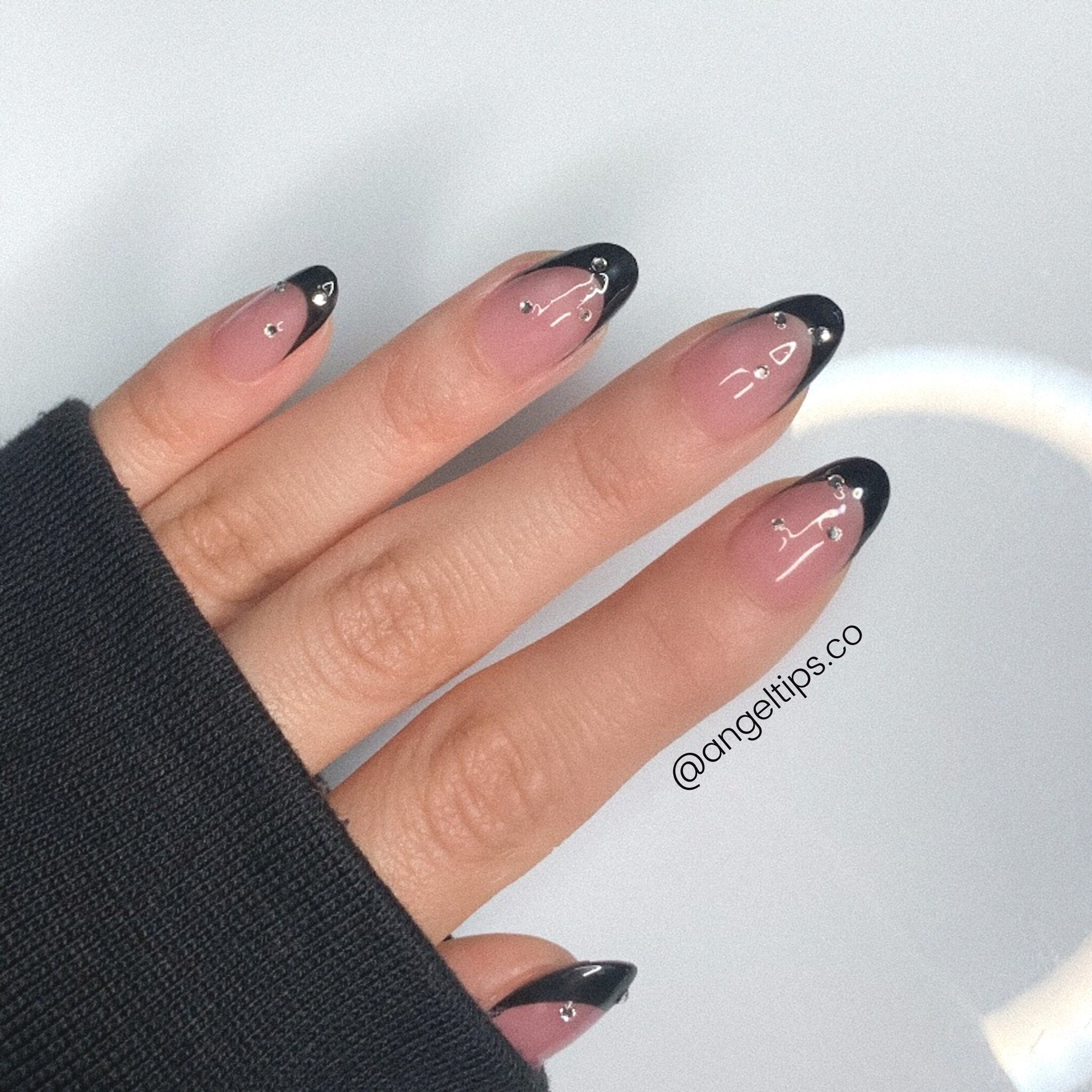 Black French Tip - Etsy