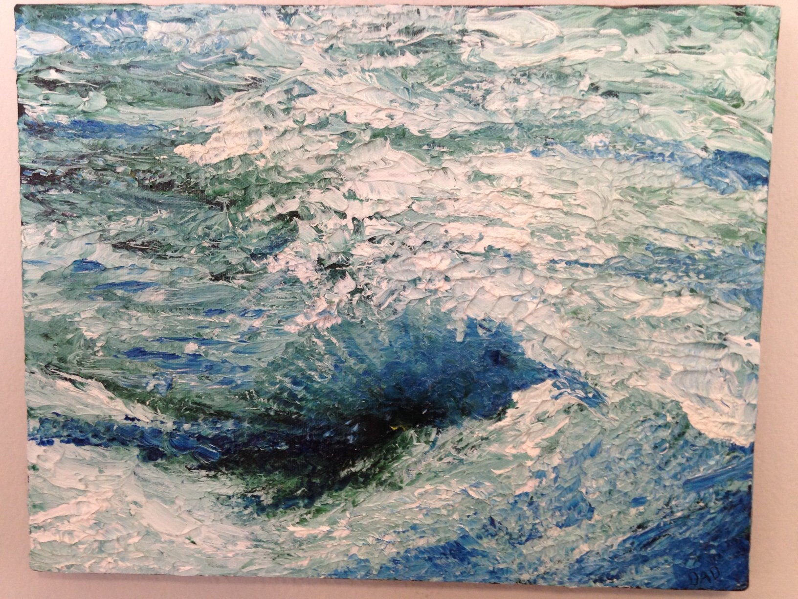 Abstract Watercolor Artwork River Waves