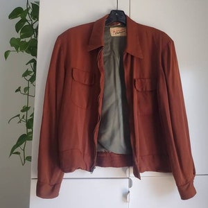 [専用] 40s reliance vintage gabadine sh 1940s 40s Vintage Wool Gabardine Western Snap Shirt Cowgirl