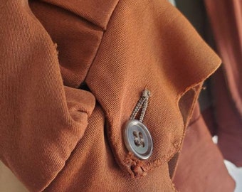 Vintage 40s 50s HERCULES Rust SEARS Gabardine Jacket Talon