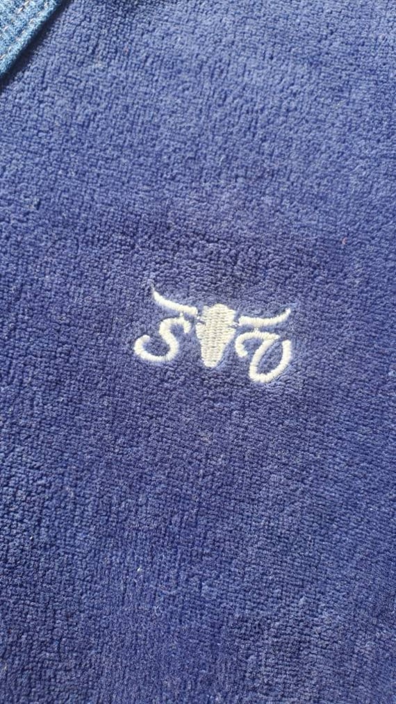 Vintage 1970's 1980's SERGIO VALENTE Royal Blue V… - image 2