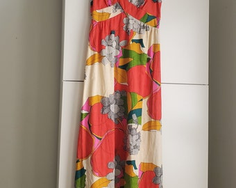 注目ブランド Vintage 1960s PSYCHEDELIC Floral Maxi Mcinerny Muumuu その他