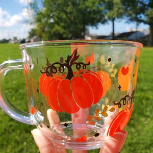 Fall Pumpkin Cappuccino Mug 18 Oz Coffee Mug