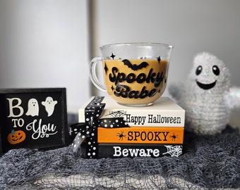 Halloween Spooky Babe Cappuccino Mug 18 Oz Coffee Mug
