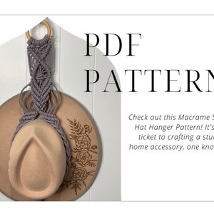 Patroon macramé hoedenhanger (pdf)