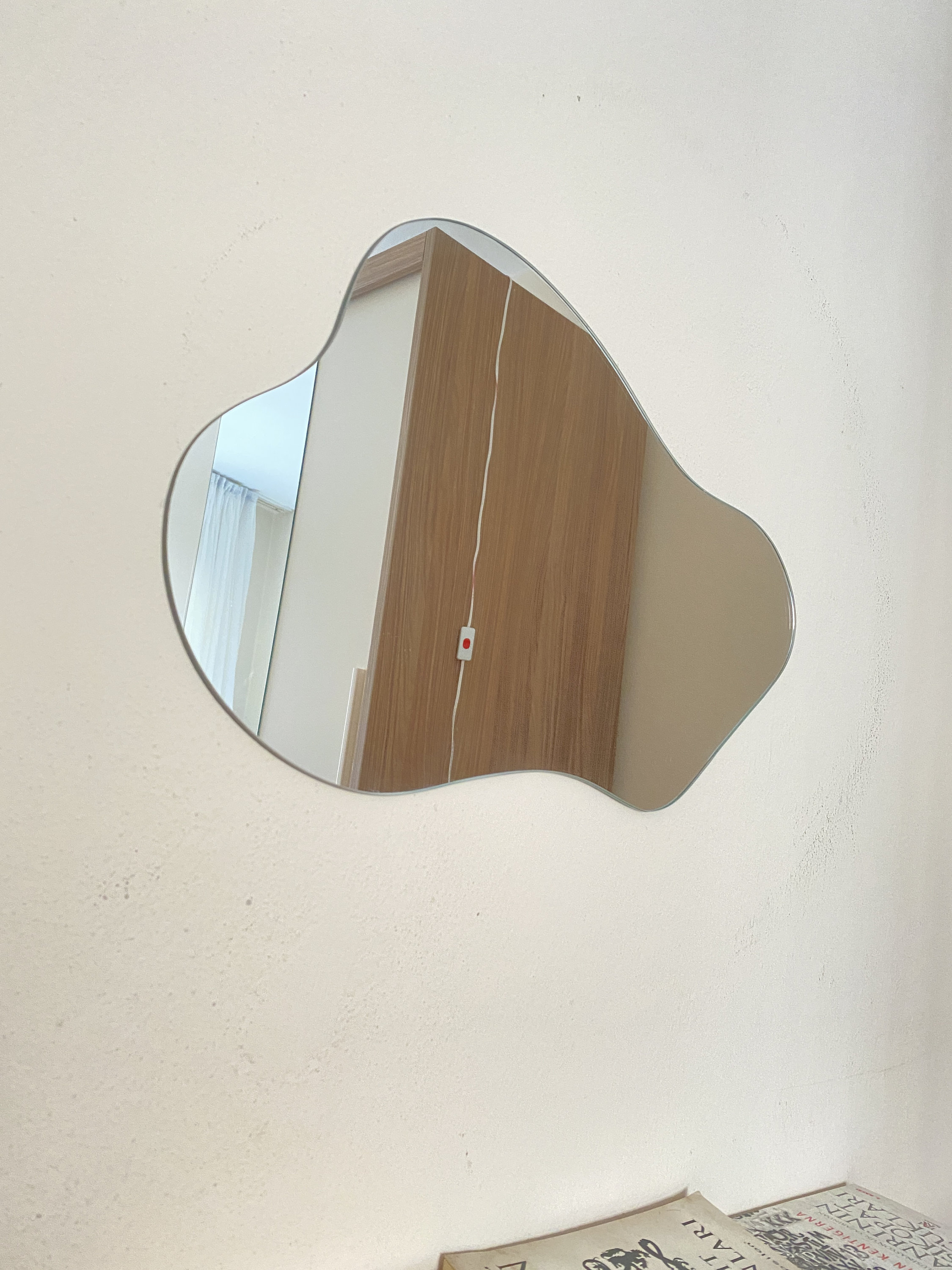 Wavy Asymmetrical Mirror Asymmetric Mirror Asymmetrical Etsy