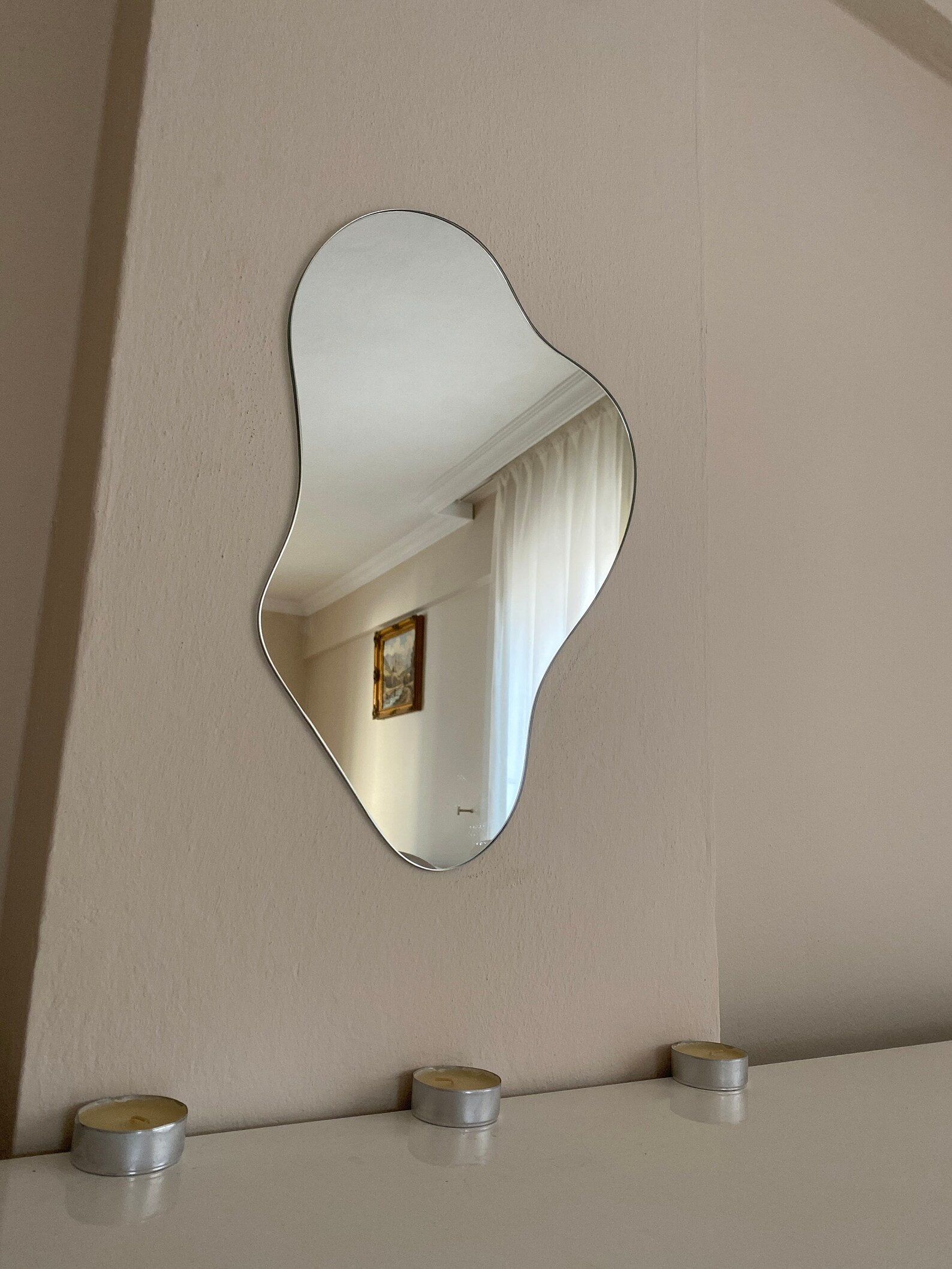 Wavy Asymmetrical Mirror Asymmetric Mirror Asymmetrical Etsy