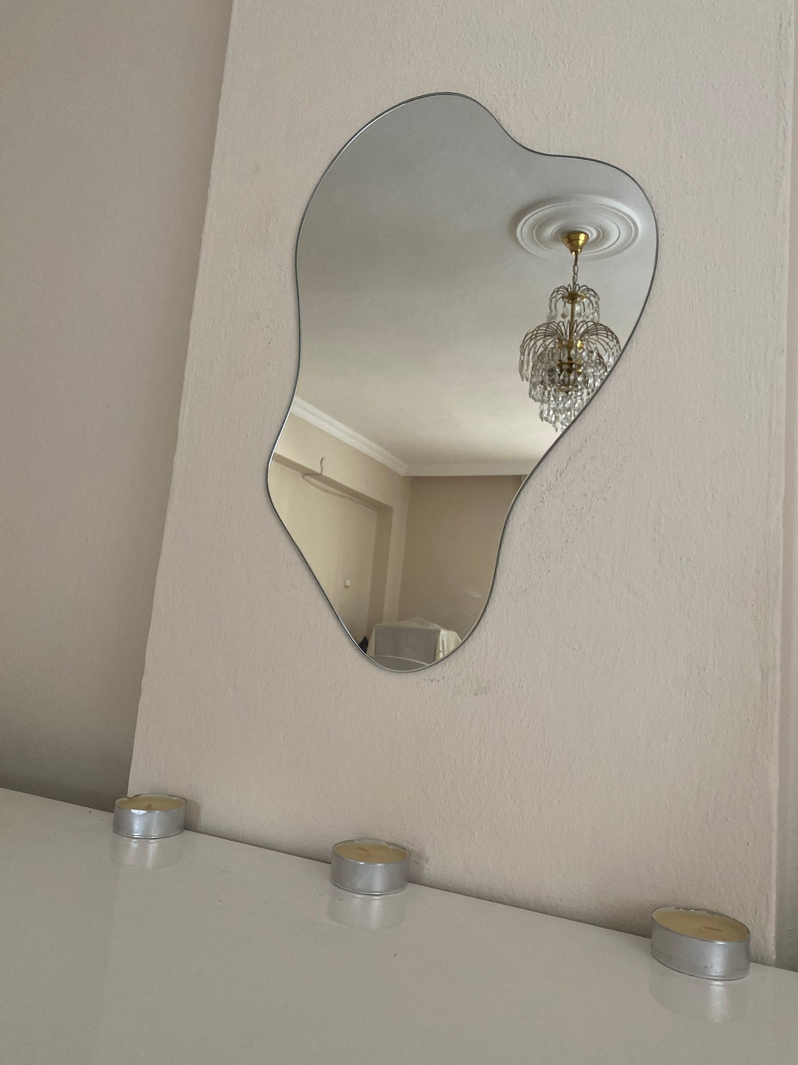 Wavy Asymmetrical Mirror Asymmetric Mirror Asymmetrical | Etsy