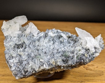 Quartz, Sphalerite, Calcite, Cluster Crystal Specimen, Raw Crystal.
