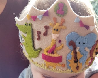 Birthday crown - PDF pattern - sewing pattern - instant download