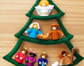 Nativity tree - PDF pattern - sewing pattern - instant download