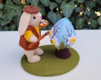 Bunny - Easter egg painting - PDF pattern - sewing pattern - instant download