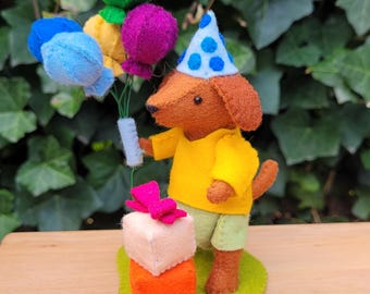 Dachshund - Happy birthday - PDF pattern - sewing pattern - instant download