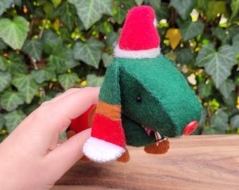 Christmas Dachshund - PDF pattern - sewing pattern - instant download