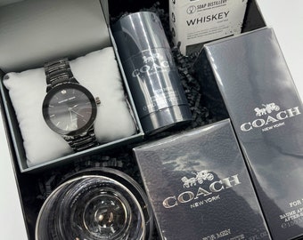 Father's Day Men's Boyfriend Birthday Any Occasion Love Dove Bath Body Spa Set Orchard Blueberries Chocolate Gift Basket for Him Hamper