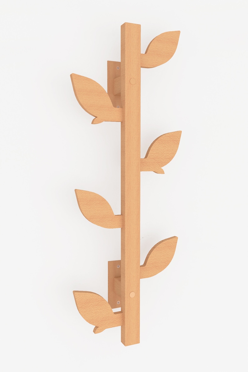 Wooden Wall Coat Rack Tree Branches Wall Mounted Coat Rack Etsy