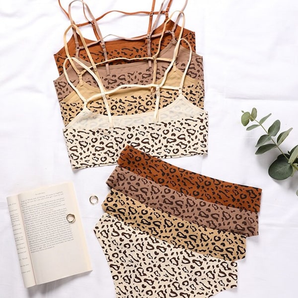 Leopard Lingerie - Etsy