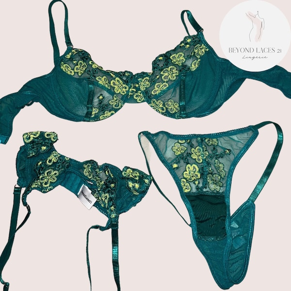 Green Lingerie - Etsy
